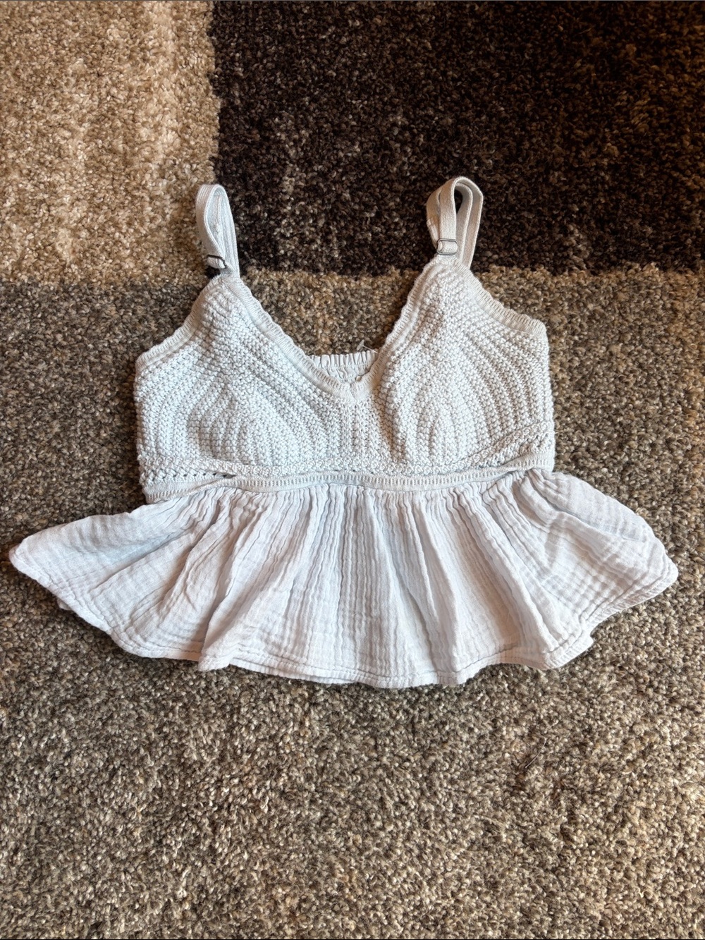 Hollister Cream light blue summer tank